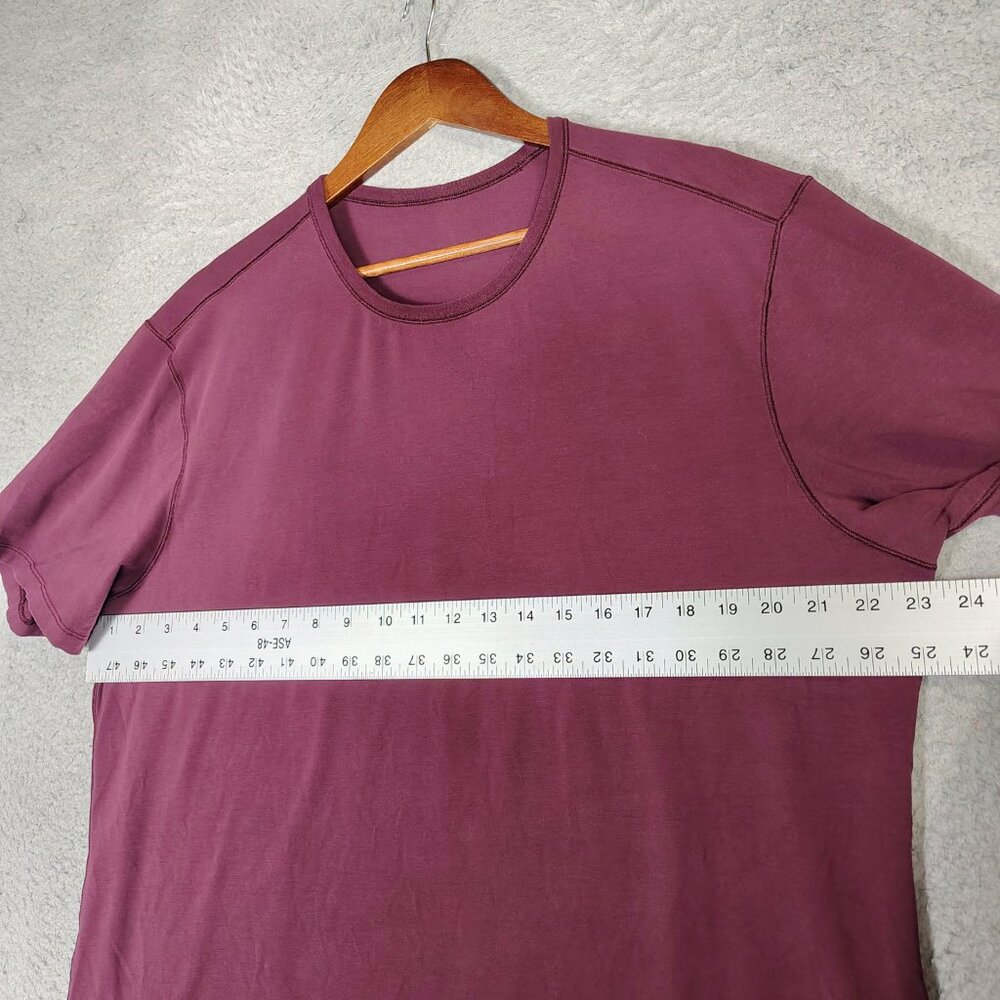 Lululemon License To Move T-Shirt Men's L? (46" Chest) Burgundy Athletic Tee - Picture 5 of 7